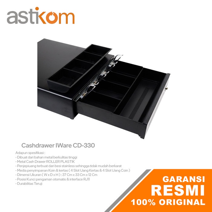 Cashdrawer IWare CD-330 Tempat Penyimpanan Uang kasir Cash Drawer