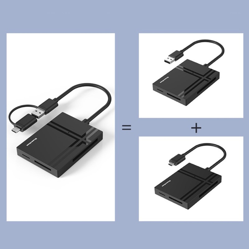 Btsg 5in1 TF-SD-XD-CF-MS Memory Card Reader Untuk PC Desktop Laptop Tablet Notebook