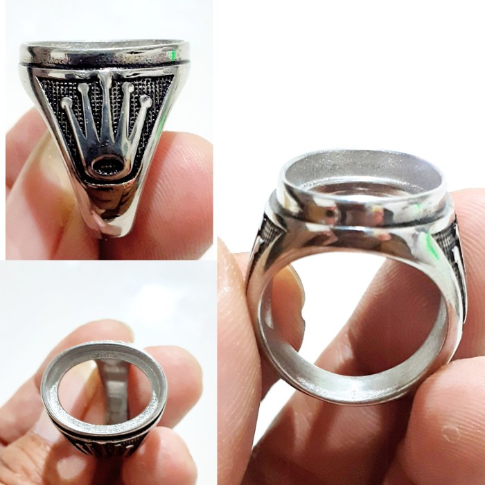 Cincin Ring Emban Titanium Model Tanam - 7