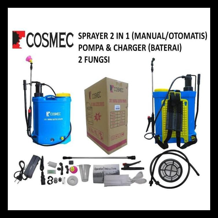 Sprayer hama elektrik manual 16 liter / Alat semprot disinfektan 2 in 1 Elektrik manual / Semprotan 