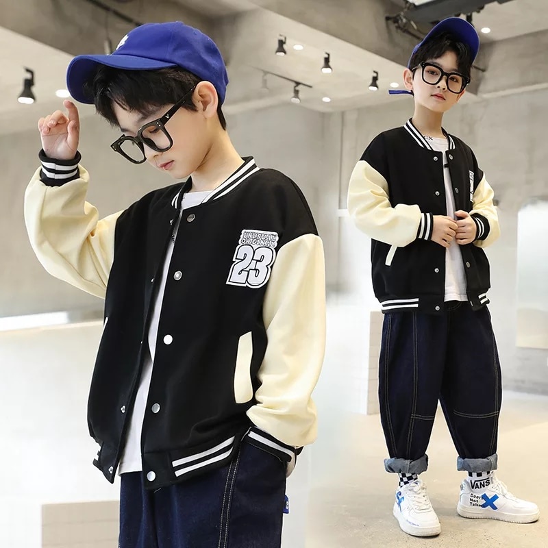 Unusal 23 Jaket Anak Unisex Outerwear Jacket Baseball Varsity OOTD Casual Daily Premium