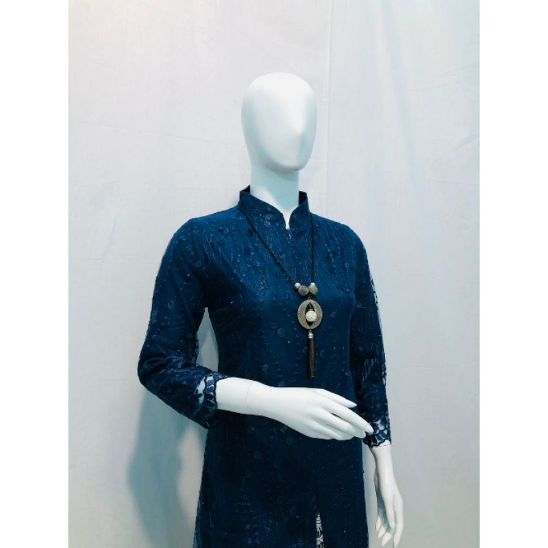 Kebaya Setelan Tunik Mewah / Kebaya Kerah Sanghai Payet / Kebaya Modern / Kebaya Terlaris Busui / Kebaya Brokat