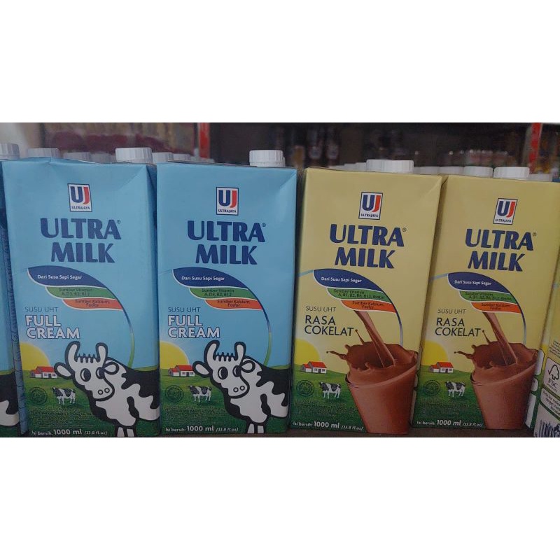 

uLtra jaya susu uht 1L | coklat | fullcream