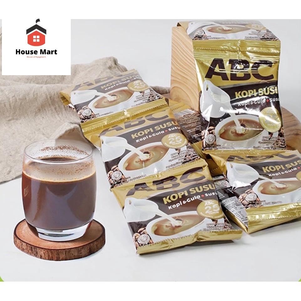 Kopi Susu ABC 1 Renceng isi 10 Pcs