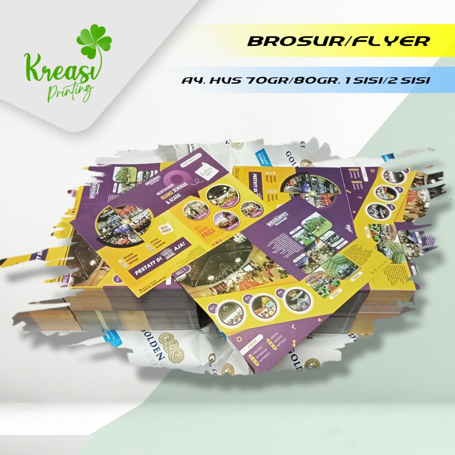 

CETAK BROSUR/FLYER HVS FULLCOLOUR MURAH & CEPAT 1 HARI SIAP (UK. A4 1 SISI/2 SISI)