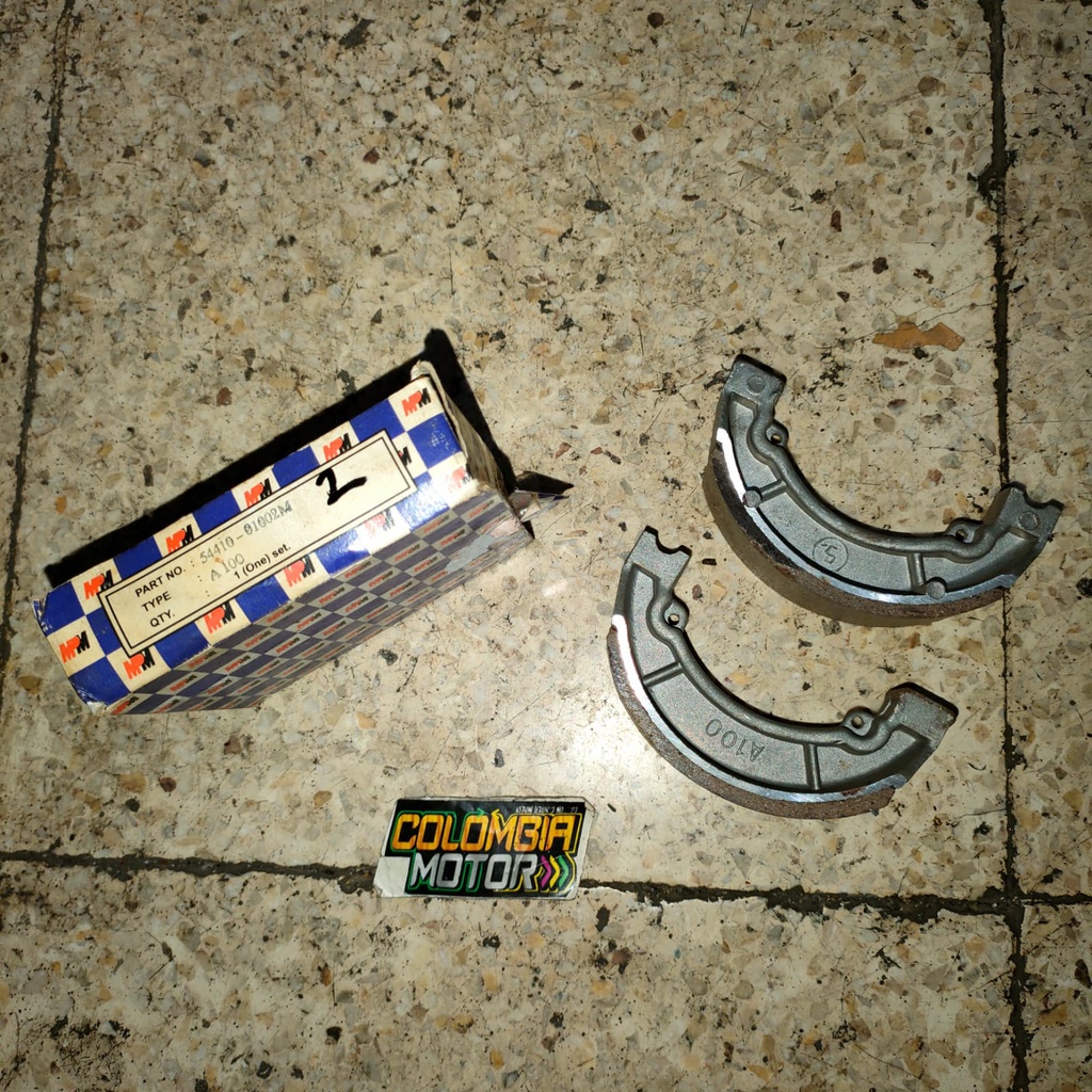 Kampas rem belakang A100 Kampas rem belakang A 100 Kampas rem belakang smash