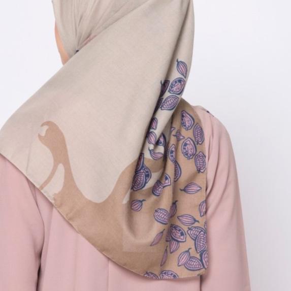 ZM Zaskia Mecca - Adonara Choco Scarf Kerudung Segi Empat