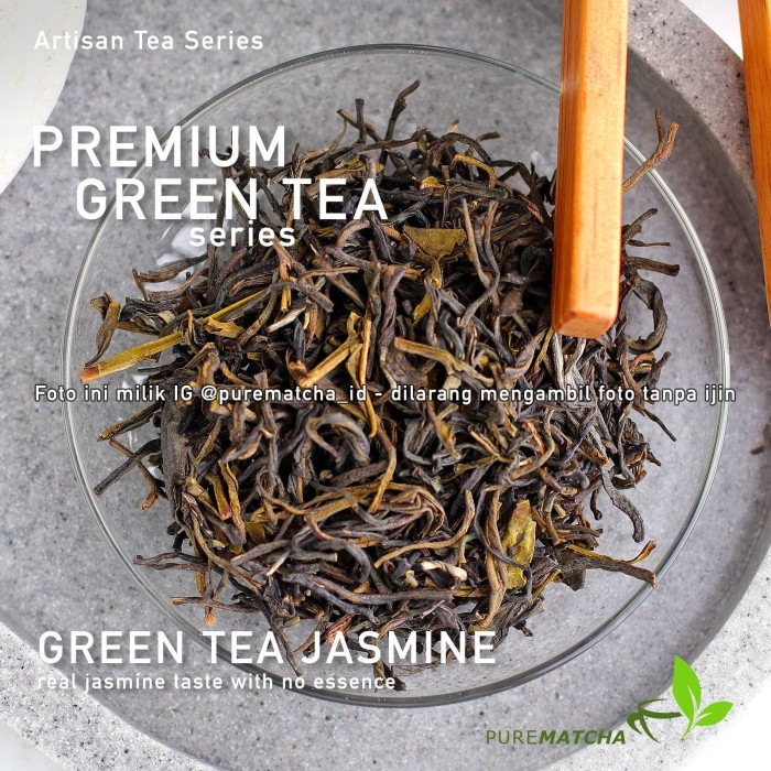 

TERMURAH Artisan Tea Cafe - Green Tea Jasmine TBW 100gr Teh Hijau Wangi Melati /TEH DIET/TEH