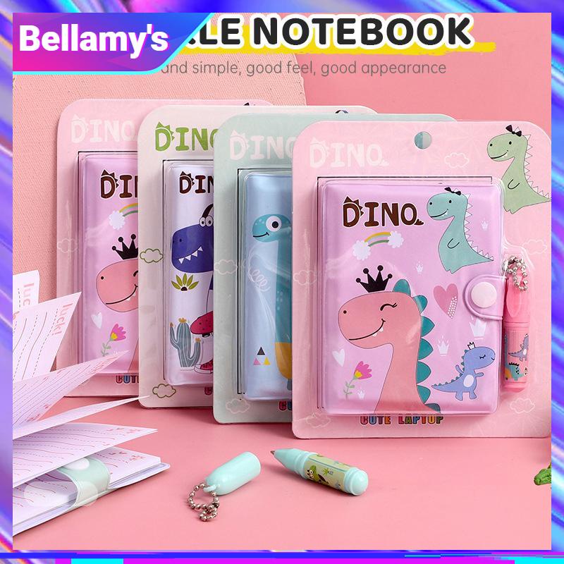 

COD ❤️ Kartun Kreatif Notebook Portabel Mini Dengan Set Bolpoin-Bellamy's