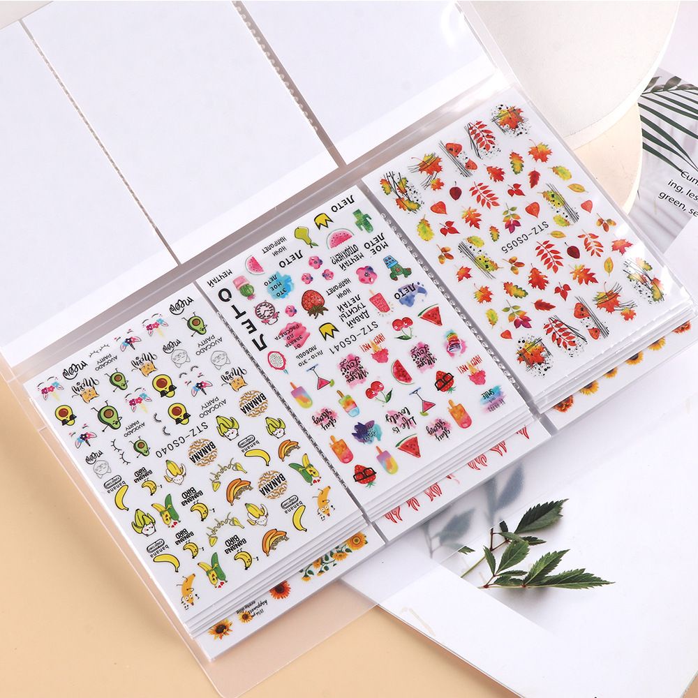Buku Simpan Stiker Kuku Agar Tahan Lama / Sticker Book Nail Art / File Nail Sticker