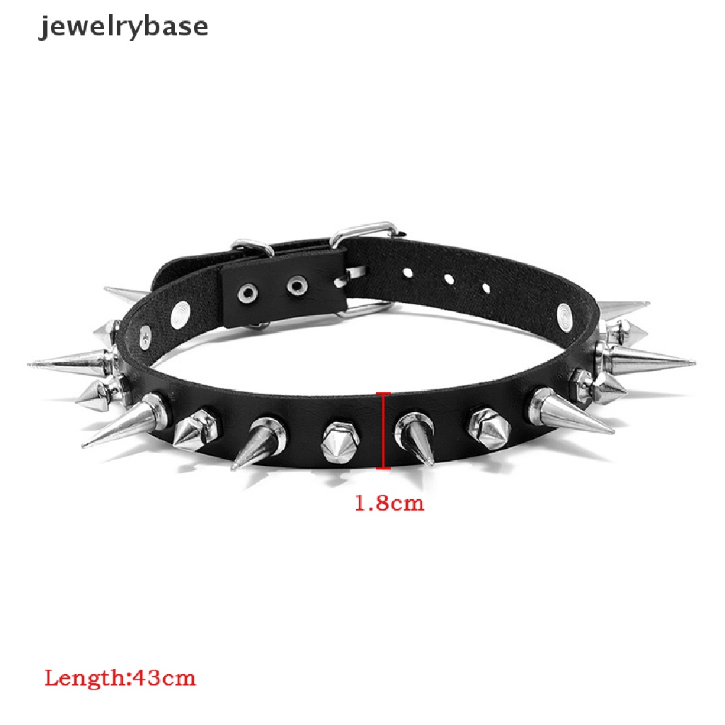 Kalung Choker Bahan Kulit Imitasi Gaya Punk Gothik