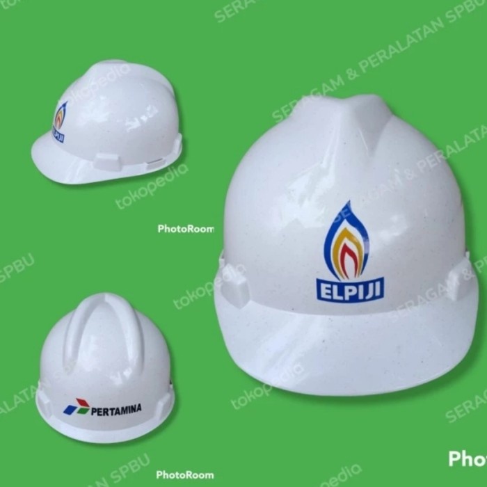 Safety Helmet Helm Pertamina Helmet Proyek Helmet Pertamina Helm Elpiji Helm Lpg