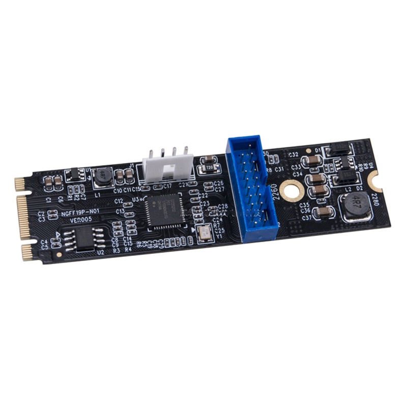 Btsg Untuk M.2 Ke 19PIN Adapter M2 Ke USB 3.0 5Gbps PCI Untuk Express PCI-E Ekspanding Con