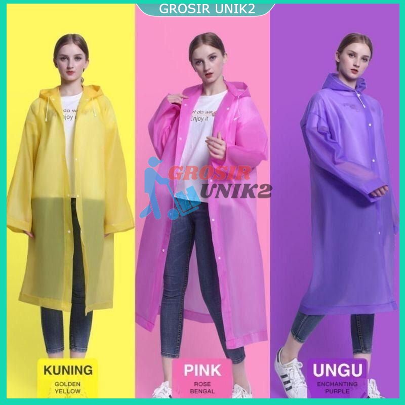 JAS HUJAN EVA FASHION RAINCOAT PONCHO TERMURAH GROSIR UNIK