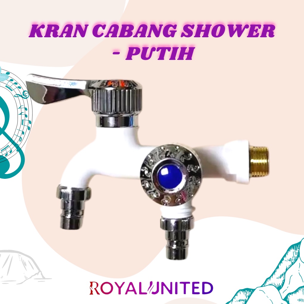 Keran Cabang Shower ABS 1/2 Inc Termurah asli new berkualotas