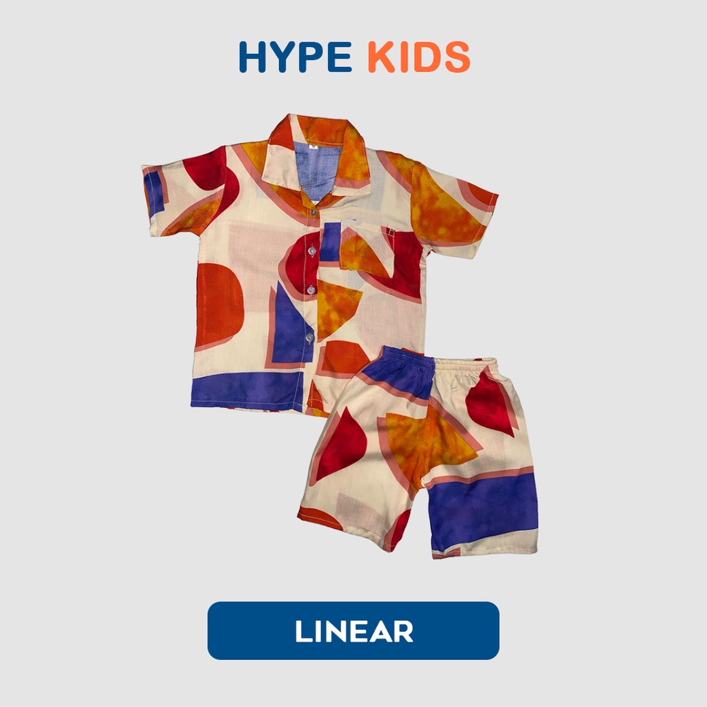 Hypekids Daily Set Rayon - Setelan Anak Oneset Rayon Usia 1 - 5 Tahun Unisex