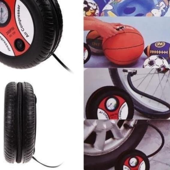 POMPA Bulat Mini Portable Air Compressor pompa angin Pompa ban / bola
