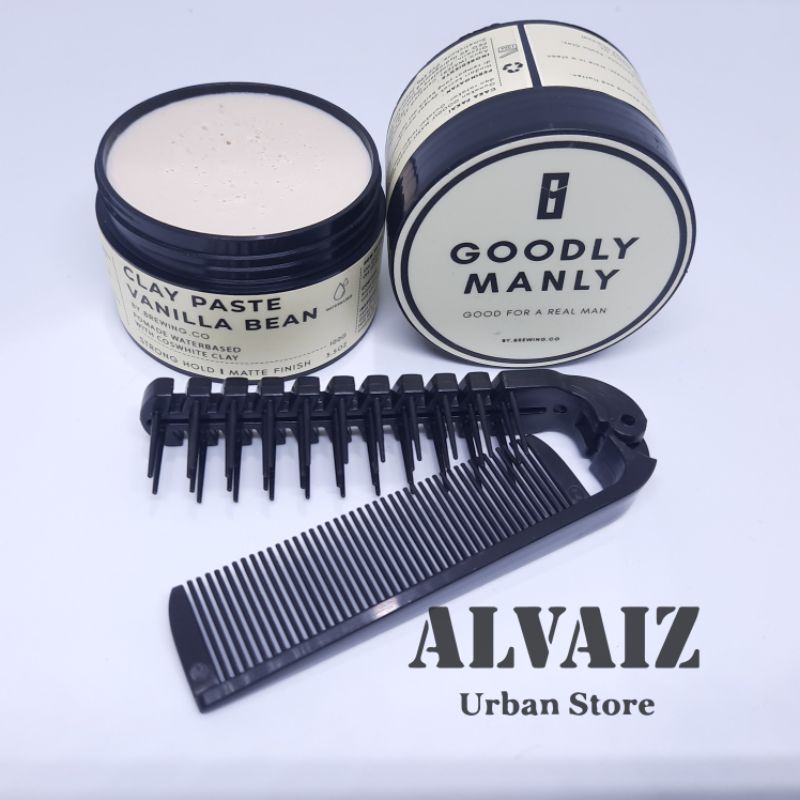 GOODLY MANLY Clay Paste Vanilla Bean Pomade Original Lokal Murah