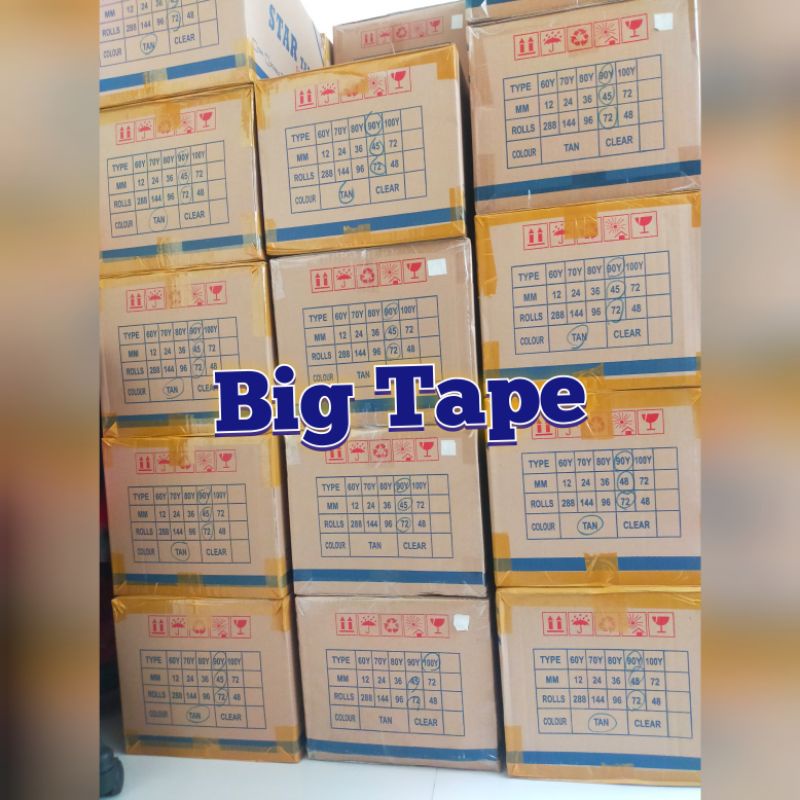 

Lakban murah 1 dus 100yard 90yard bening coklat