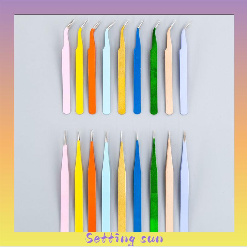 Pinset Lengkung Gundam Stiker Scrapbook Tools Warna Pastel Lucu Tweezer Sticker Pinset TN