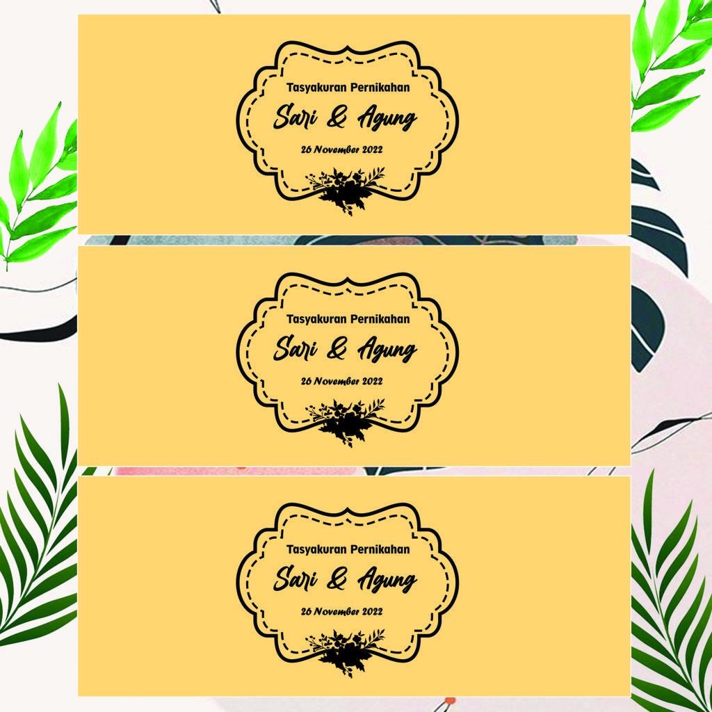 

Label Souvenir Wedding