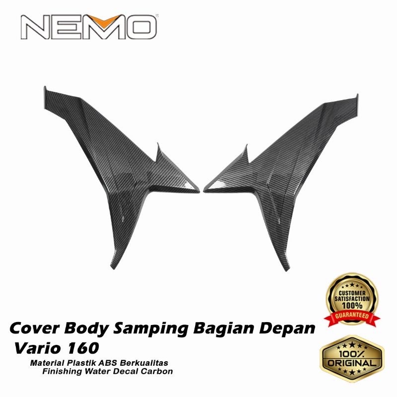 CARBON NEMO VARIO 160 NEW COVER SPEDO COVER BAWAH LAMPU STOP LIST LAMPU DEPAN COVER BODY SAMPING