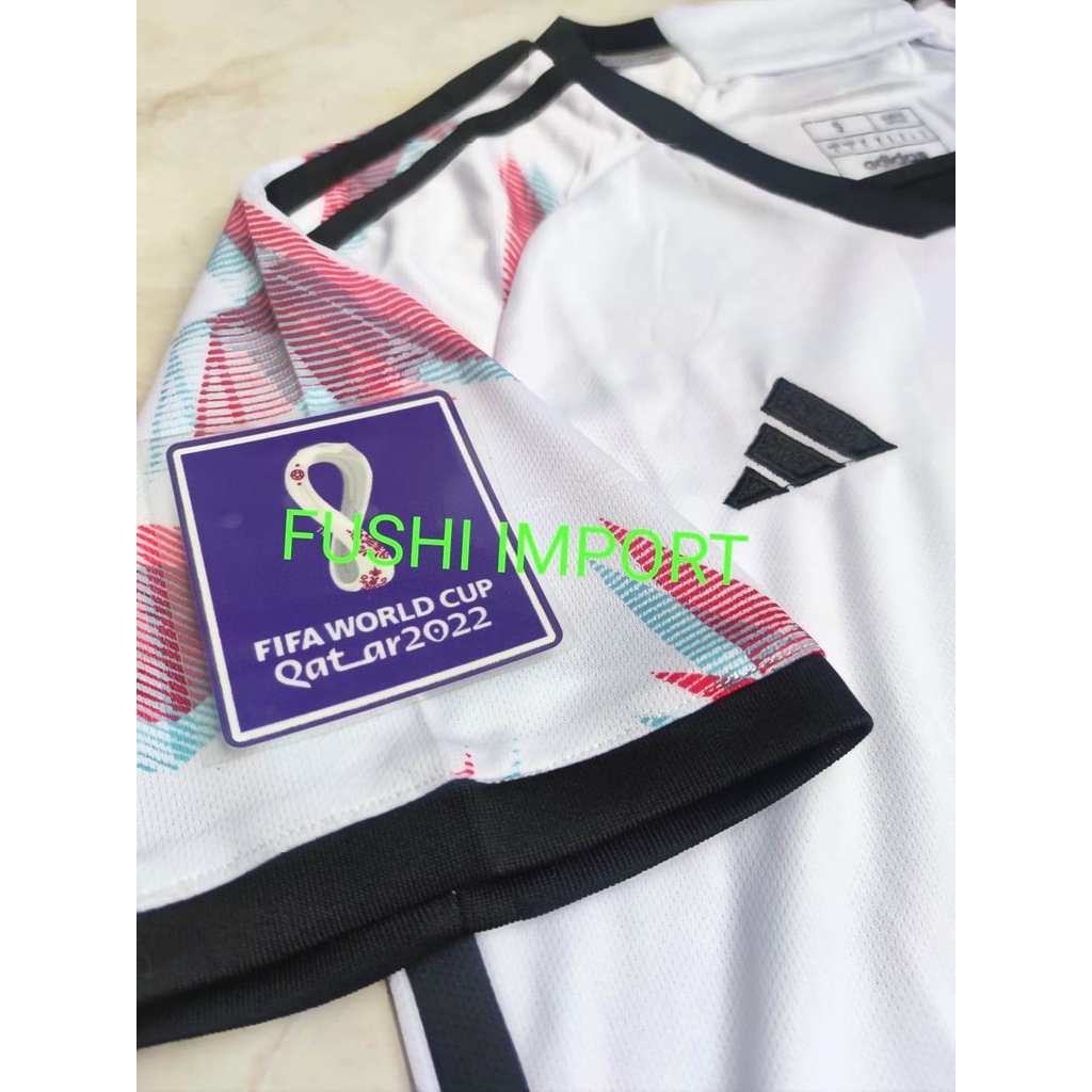 Jersey Baju Bola Jepang Away Full Patch Piala Dunia World Cup 2022 Japan Grade Ori