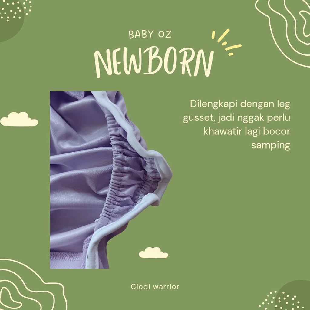 Baby oz Clodi Newborn Coveria Popok Kain Cuci Ulang Bayi Baru Lahir