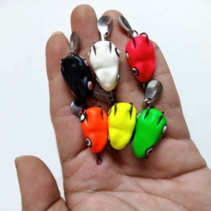 Umpan Pancing Umpan Pancing Casting Kodok Soft Frog Mini Blade Spiner Killer 2 Cm
