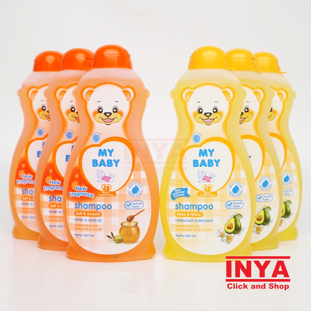 MY BABY SHAMPOO SOFT &amp; SMOOTH HONEY &amp; OLIVE OIL 200ml - Shampo Bayi