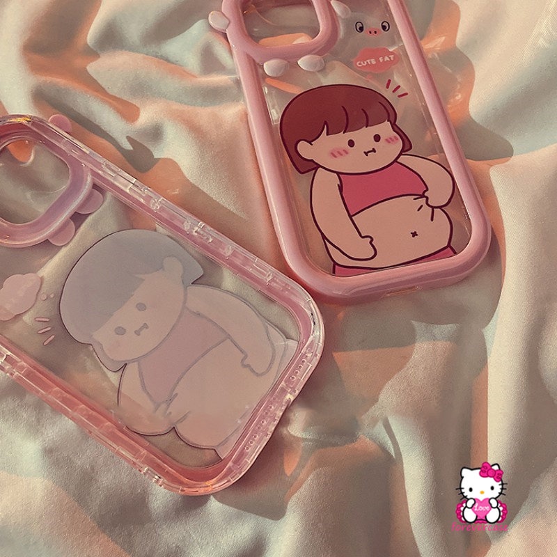 Soft Case Desain Kartun Little Monster 3D Untuk iPhone 7Plus 8Plus XR 11 12 13 14 Pro MAX 6 14 6S Plus X XS MAX SE 2020