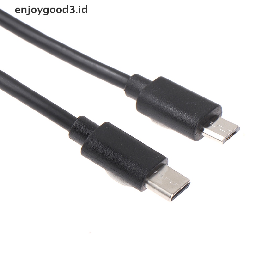 Kabel Data / Charger OTG USB Tipe-C Male Ke Micro USB Male