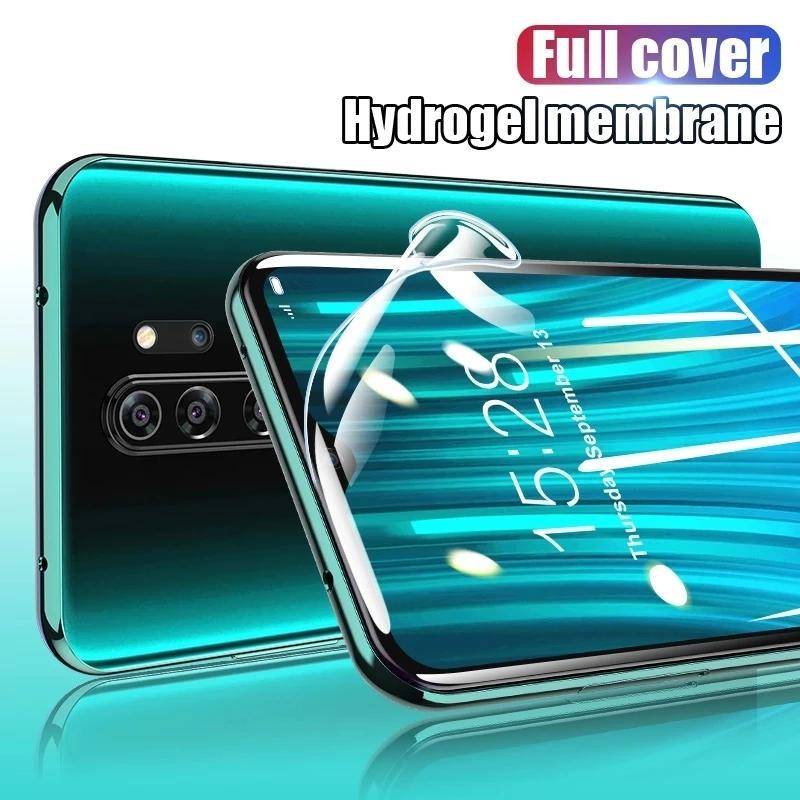 4pcs Film Pelindung Layar Hydrogel Untuk Xiaomi Redmi Note 10 9A 9T 10s 11 7 8 9s Pro Lite 4G Poco F2 F3 M3 M4 X3 10T 11T Pro NFC