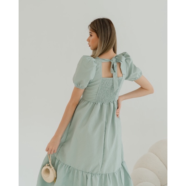 [ LittleBigCloth ] Dovey Dress // Dress Pesta Wanita Dress Mint Dress Midi