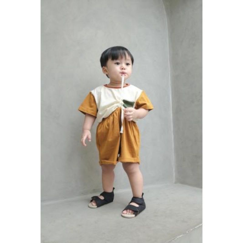 SETELAN POCKET ANAK 1-5THN UNISEX TERBARU BAHAN LEMBUT