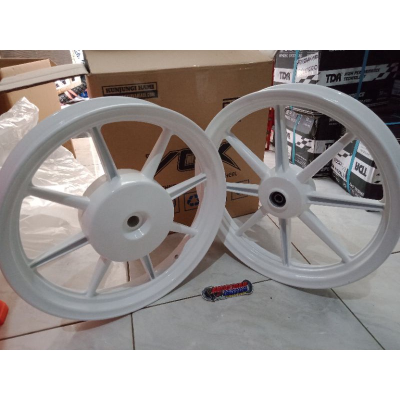 Velg Vox Palang 8 Putih Vario 110 beat scoopy 185/215-14, Velg Peleg Pelk Vario 110 Beat Scoopy VOX 
