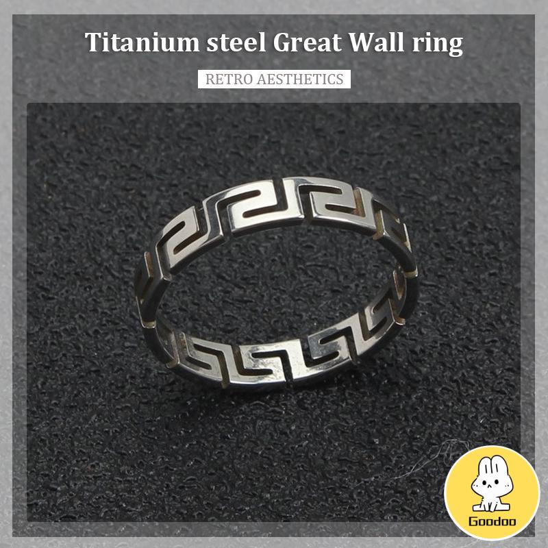 Cincin Pola Zuma Cincin Pola Silver Aesthetic Ring Cincin Aesthetic Cincin Estetik Cincin Titanium Cincin Pria Cincin Wanita -Doo