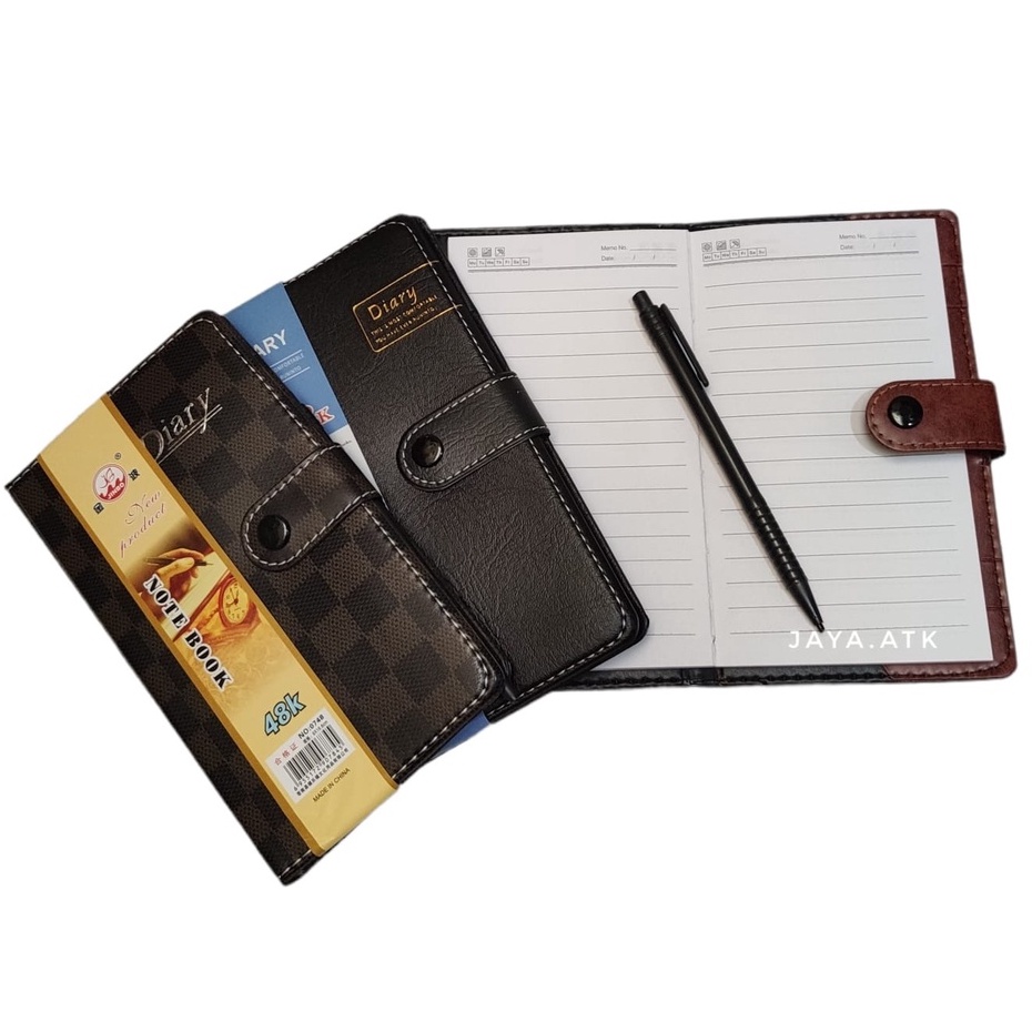 NOTEBOOK BUKU AGENDA A6 48K 80 LBR KANCING SOUVENIR SEMINAR NOTES MEMO COVER KULIT