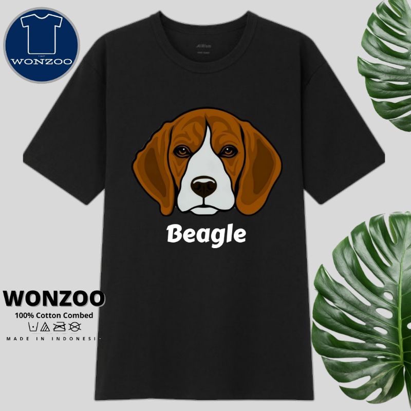 KAOS ANJING BEAGLE -BAJU GAMBAR ANJING BEAGLE(PREMIUM QUALITY)