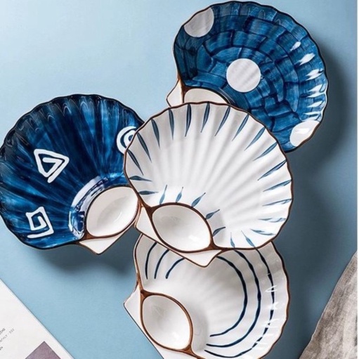 

Dijual Japanese Dining Plate / Piring Keramik Sushi Jepang Motif Kerang Murah
