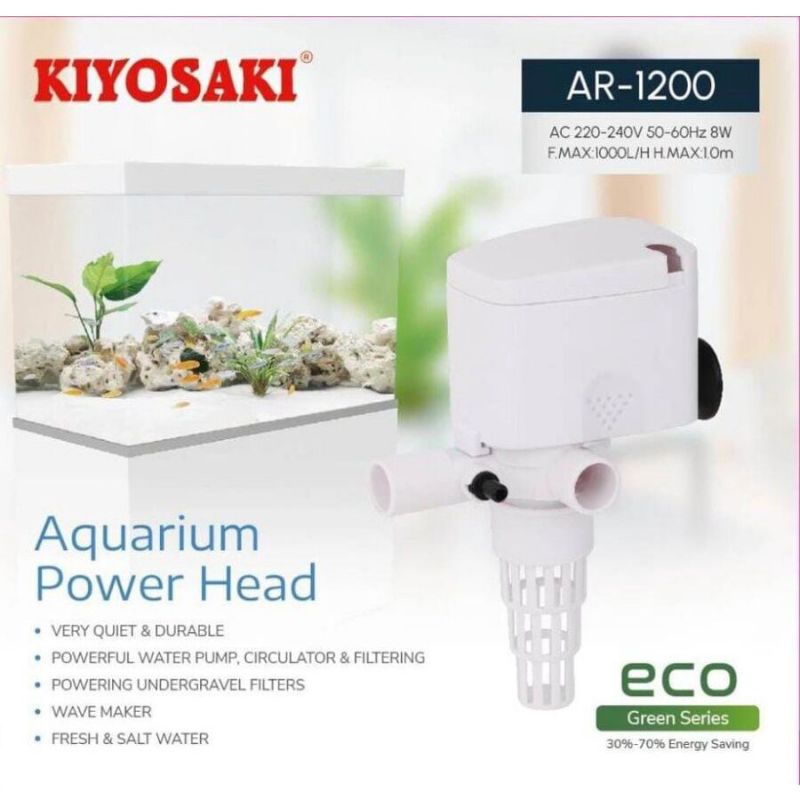 Pompa Aquarium Celup Kiyosaki AR-1200 Power heads Pompa Filter Aquarium