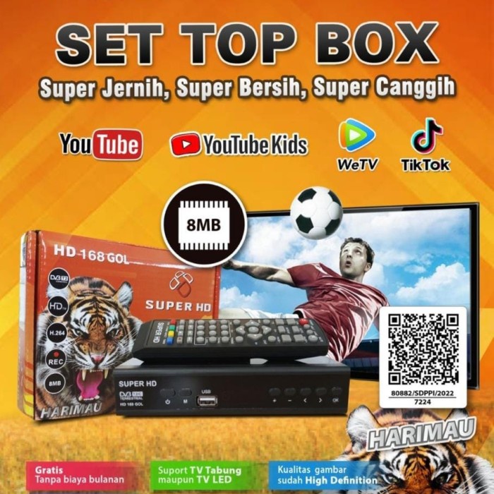 Tv Box Stb Harimau Super Hd