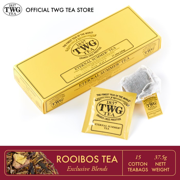 

TERMURAH TWG Tea Eternal Summer Tea, Cotton Teabag /TEH DIET/TEH PELANGSING/TEH HIJAU/TEH JATI