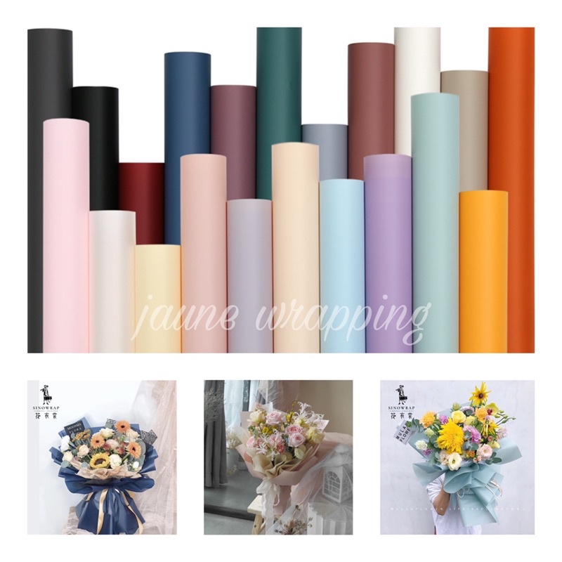 

[1PAK/20LEMBAR] JAA Kertas Buket Bunga / Flower Wrapping Paper Cellophane