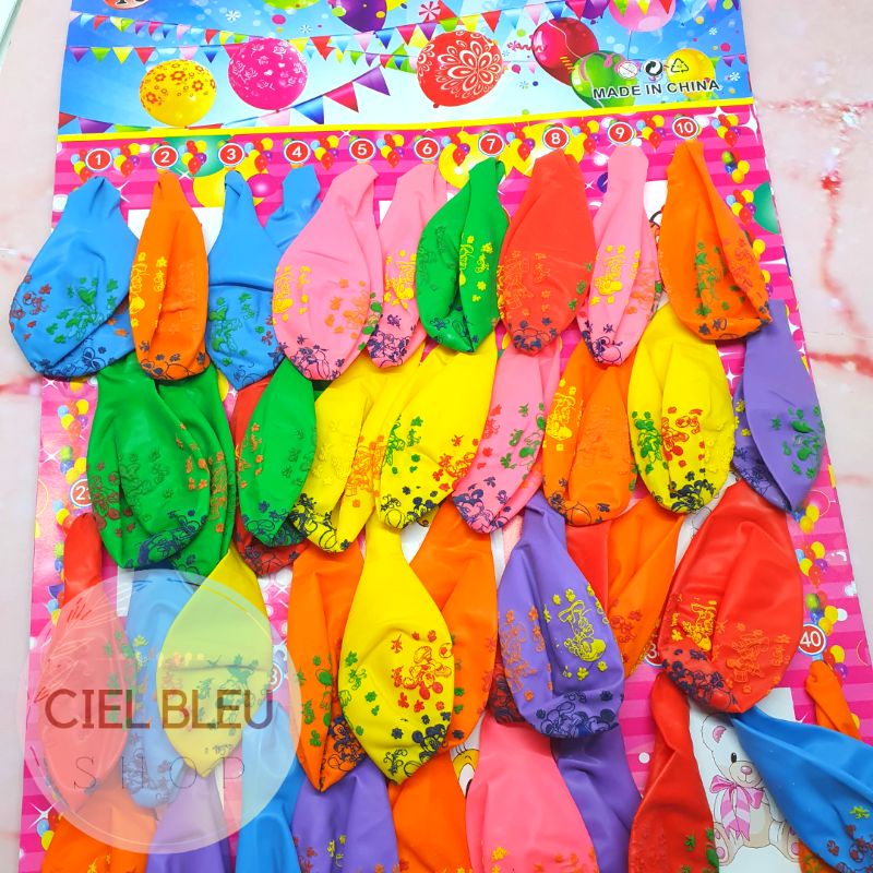 20 PCS LEMBARAN BALON ISI BOLA / BALON KECIL JUMBO PERLENGKAPAN PESTA / CIEL BLEU SHOP