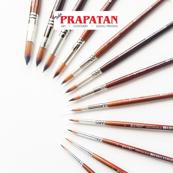 

Kuas Lukis V-TEC 230R Round per pc / V-TEC Round Paint Brush - 6 NANDAA