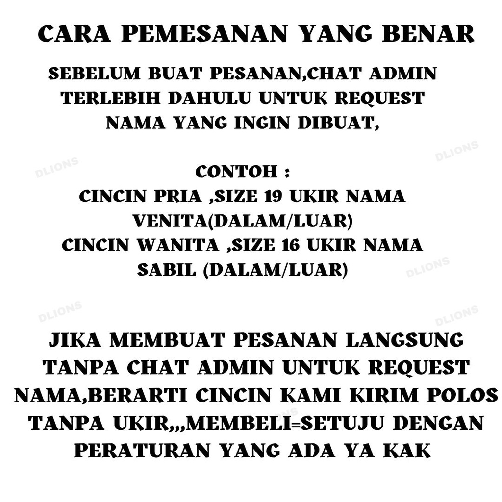 CINCIN NAMA,CINCIN TITANIUM,CINCIN UKIR NAMA,CINCIN PASANGAN,CINCIN ANTI KARAT,FREE UKIR NAMA