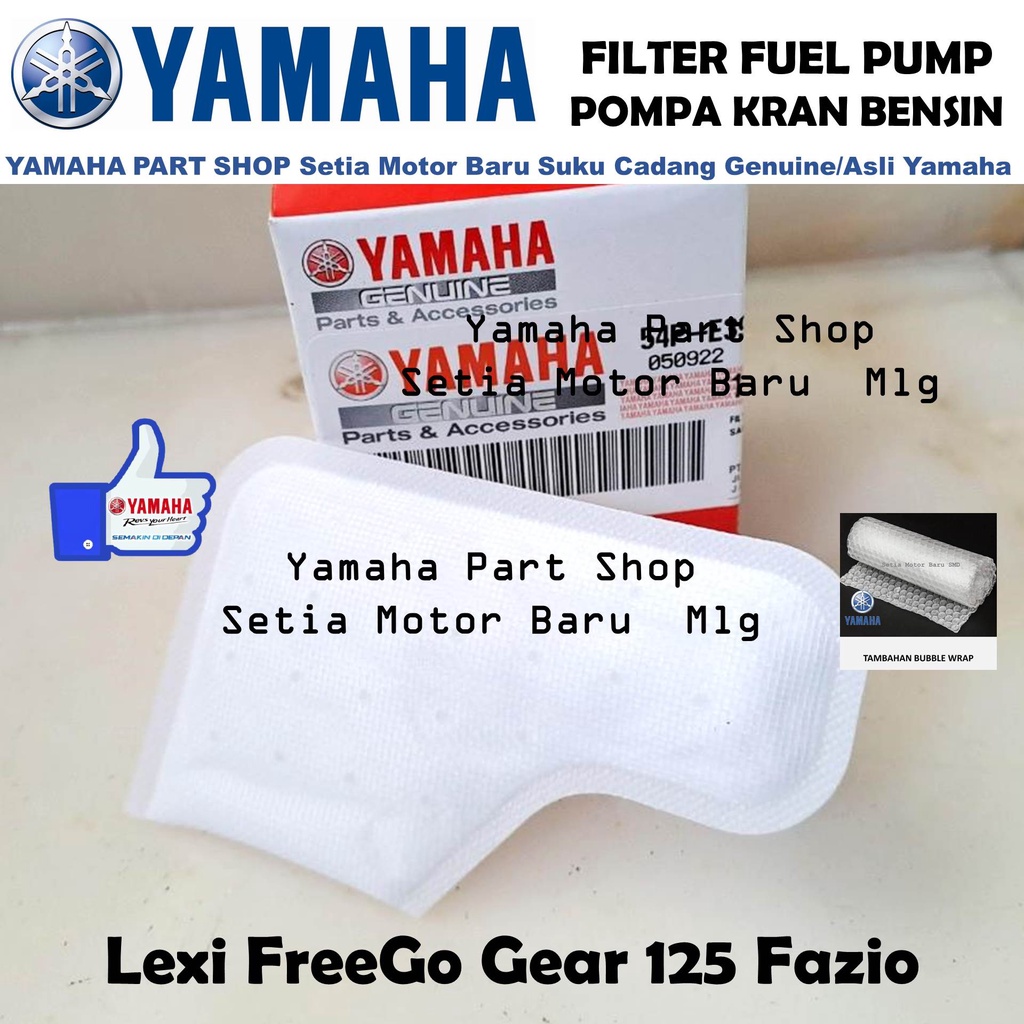Filter Kran Pompa Bensin Fuel Pump Fuelpump Lexi FreeGo Fazio Gear Asli Yamaha Setia Motor Baru