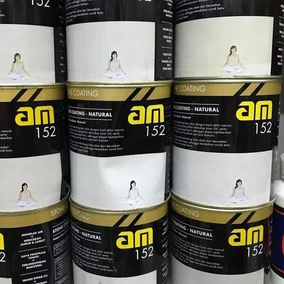 Cat pelapis batu alam vernis AM 152 AM152 stone coating natural (doff)