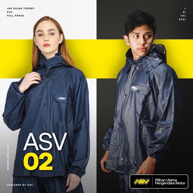 MANTEL HUJAN BAJU CELANA ASV TYPE 02 / RAINCOAT ASV 02